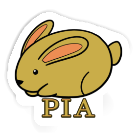 Pia Autocollant Lapin Image