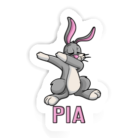 Autocollant Lapin Pia Image