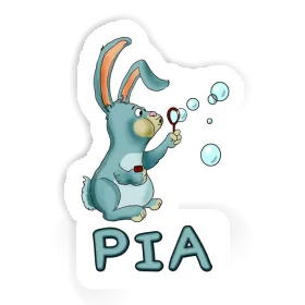 Autocollant Lapin Pia Image