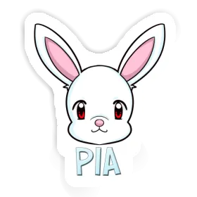 Autocollant Pia Lapin Image