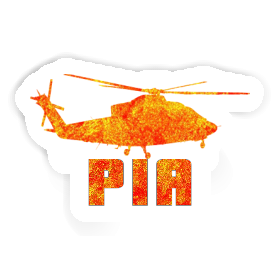 Pia Sticker Helicopter Image