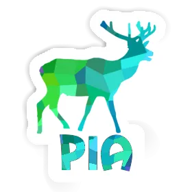 Pia Sticker Hirsch Image