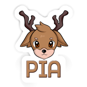 Sticker Deerhead Pia Image