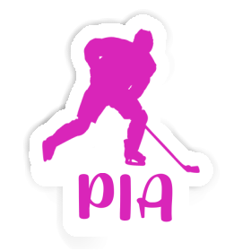 Pia Autocollant Joueuse de hockey Image