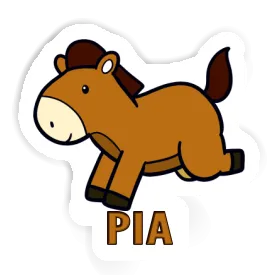 Pia Sticker Horse Image