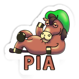 Pia Sticker Lying horse Image