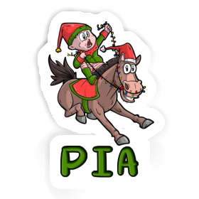 Autocollant Pia Cheval de Noël Image