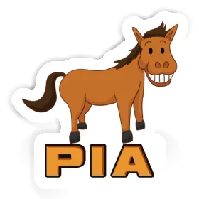 Pia Autocollant Cheval Image