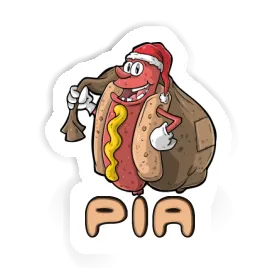 Pia Aufkleber Hot Dog Image