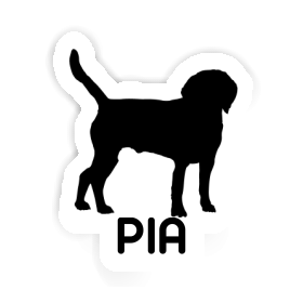 Autocollant Chien Pia Image