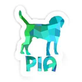 Pia Autocollant Chien Image