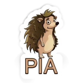 Standing Hedgehog Sticker Pia Image