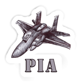 Pia Sticker Airplane Image