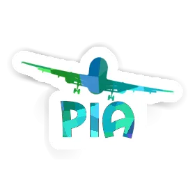 Aufkleber Flugzeug Pia Image