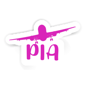 Sticker Pia Airplane Image