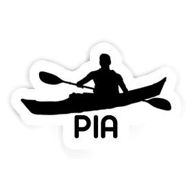 Kajakfahrer Sticker Pia Image