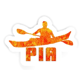 Kajakfahrer Sticker Pia Image