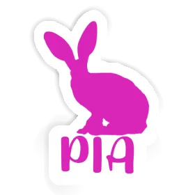 Autocollant Lapin Pia Image