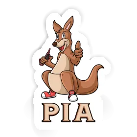 Sticker Kangaroo Pia Image