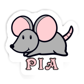 Aufkleber Maus Pia Image