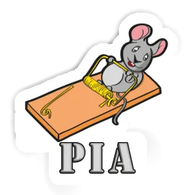 Maus Aufkleber Pia Image