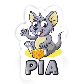 Autocollant Souris Pia Image