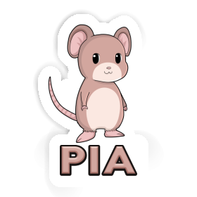 Aufkleber Maus Pia Image