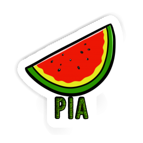 Wassermelone Aufkleber Pia Image