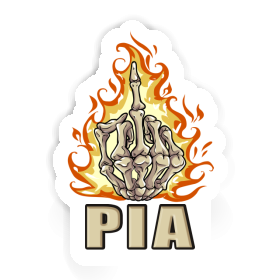 Pia Sticker Middlefinger Image