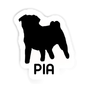 Sticker Pia Pug Image