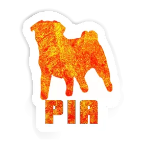 Pug Sticker Pia Image