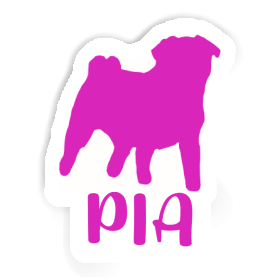 Sticker Pug Pia Image