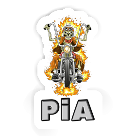 Sticker Pia Motorbike Rider Image