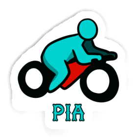 Aufkleber Pia Motorradfahrer Image