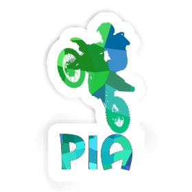 Sticker Pia Motocross-Fahrer Image