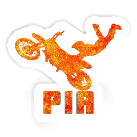 Aufkleber Motocross-Fahrer Pia Image