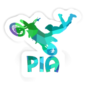 Sticker Pia Motocross-Fahrer Image