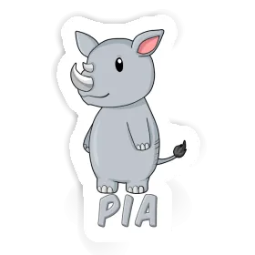 Aufkleber Pia Rhinozeros Image