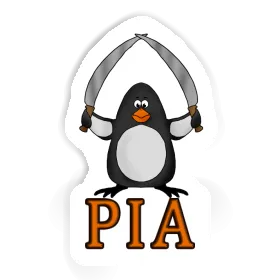 Pingouin de combat Autocollant Pia Image