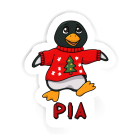 Autocollant Pingouin de Noël Pia Image