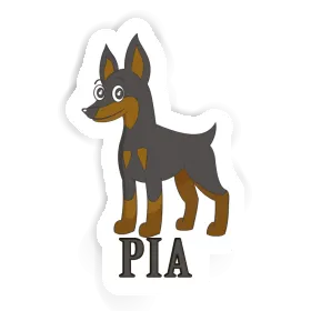 Pinscher Autocollant Pia Image