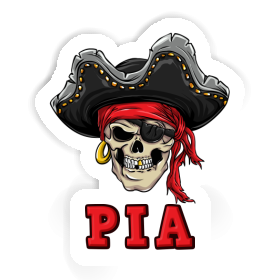 Pia Autocollant Crâne de pirate Image