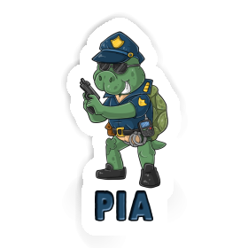 Aufkleber Polizist Pia Image