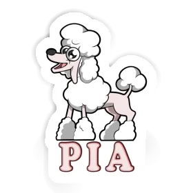 Pia Autocollant Caniche Image