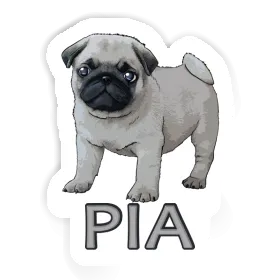 Aufkleber Pia Mops Image