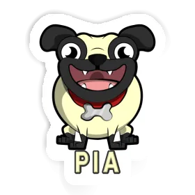 Sticker Pug Pia Image