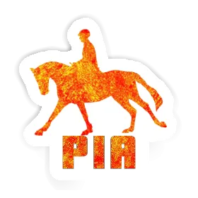 Sticker Pia Horse Rider Image