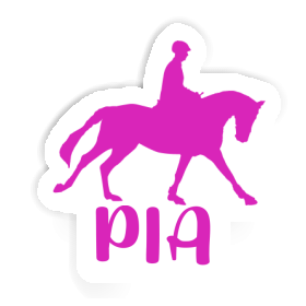 Pia Autocollant Cavalière Image