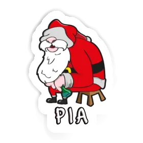 Père Noël Autocollant Pia Image