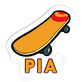 Aufkleber Pia Skateboard Image